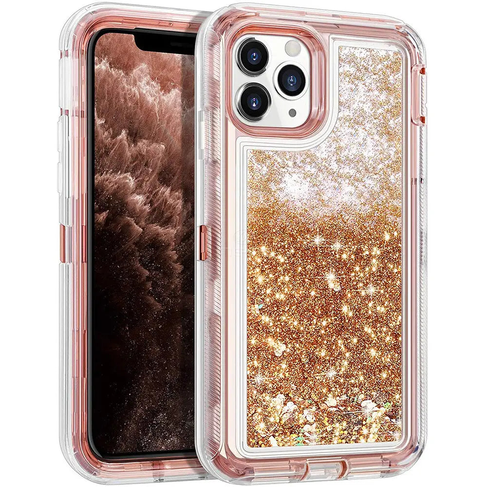 iPhone 11 5.8 Liquid Glitter Defender Cases Generic