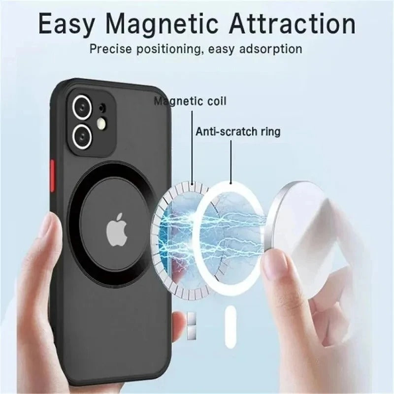 For Phone 16 to 16 Pro Max luxury Magnetic Wireless Charging Case