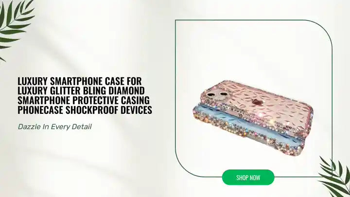 luxury smartphone case For Luxury Glitter Bling Diamond Smartphone Protective Casing Phonecase Shockproof Devices by@Outfy
