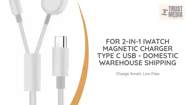 For 2-in-1 iWatch Magnetic Charger Type C USB - Domestic Warehouse Shipping by@Outfy