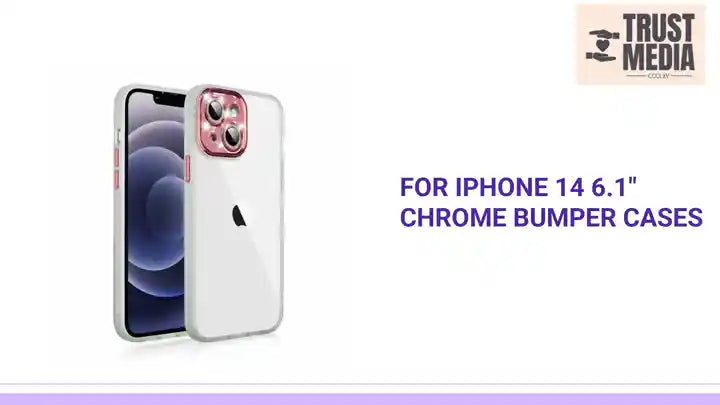 For iPhone 14 6.1&quot; Chrome Bumper Cases by@Outfy
