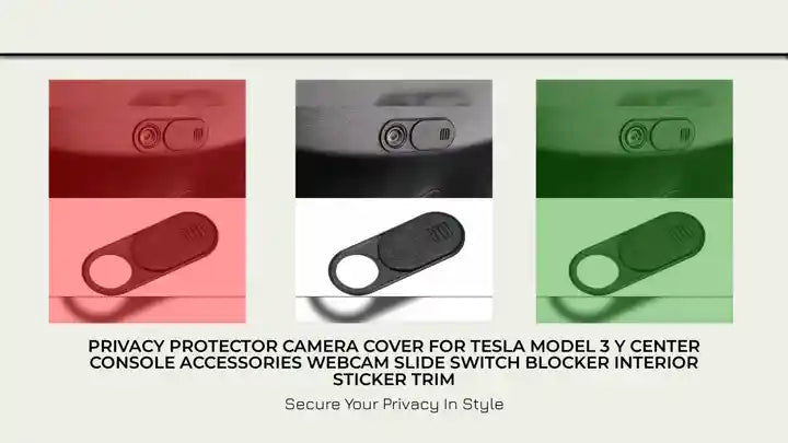 Privacy Protector Camera Cover For Tesla Model 3 Y Center Console Accessories Webcam Slide Switch Blocker Interior Sticker Trim by@Outfy