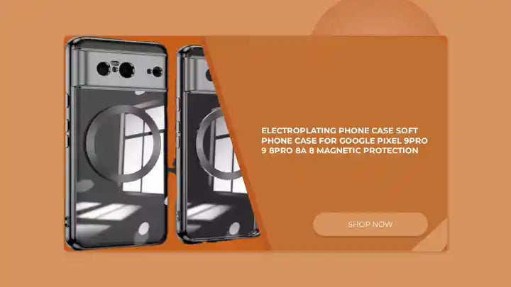 Electroplating Phone Case Soft Phone Case for Google Pixel 9Pro 9 8Pro 8A 8 magnetic Protection by@Outfy