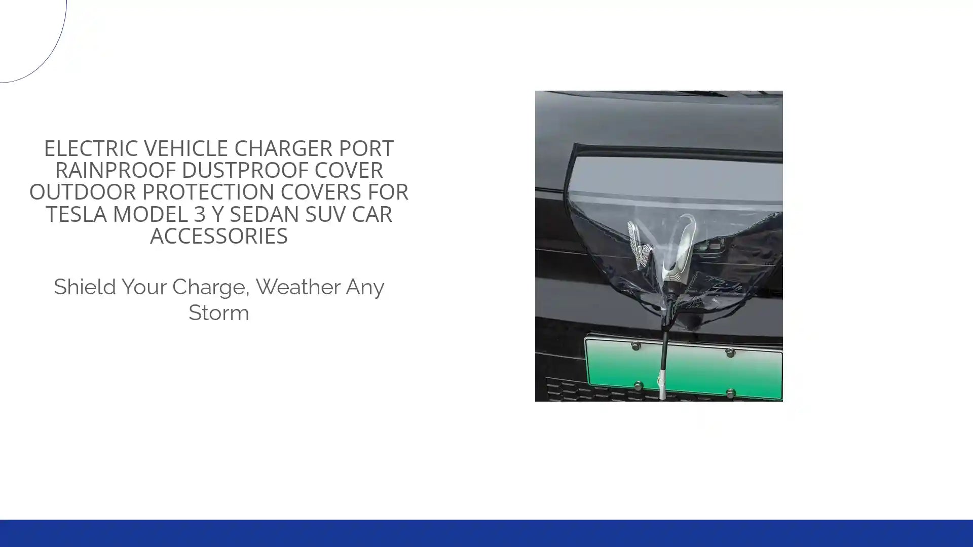 Electric Vehicle Charger Port Rainproof Dustproof Cover Outdoor Protection Covers for Tesla Model 3 Y Sedan SUV Car Accessories by@Outfy