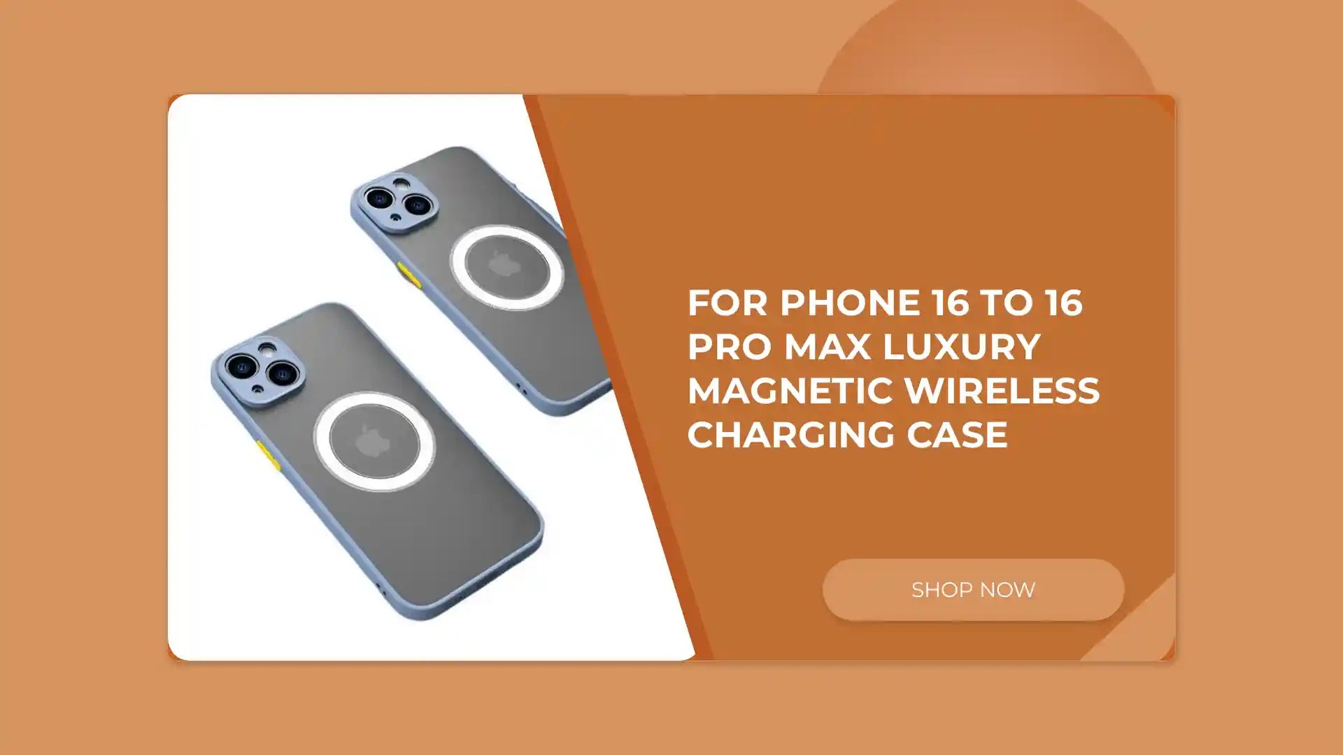 For Phone 16 to 16 Pro Max luxury Magnetic Wireless Charging Case by@Outfy
