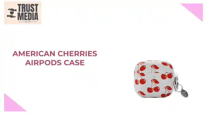 American Cherries AirPods Case by@Outfy