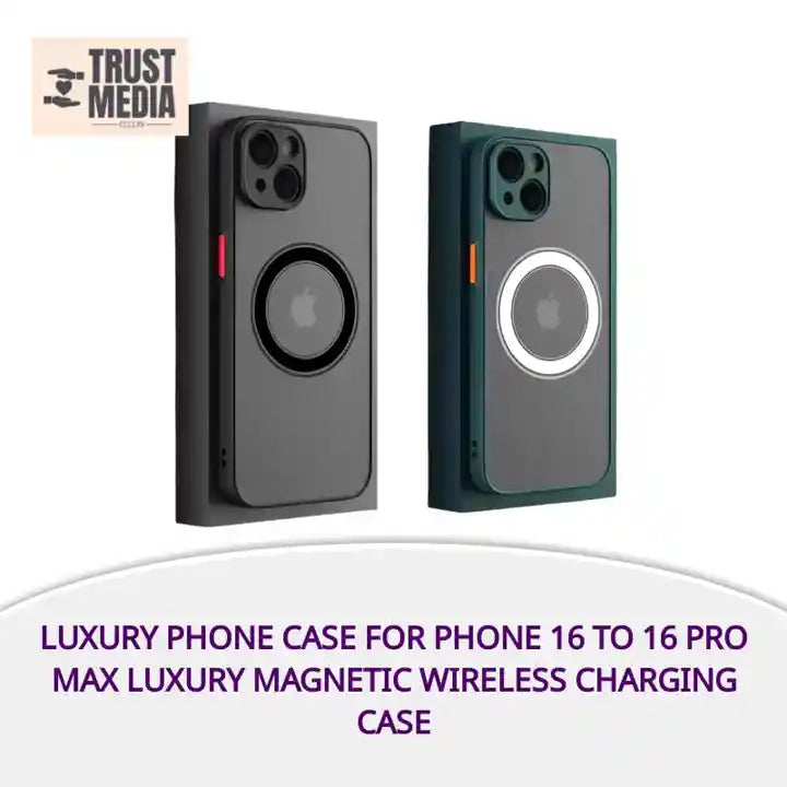 luxury phone case For Phone 16 to 16 Pro Max luxury Magnetic Wireless Charging Case by@Outfy