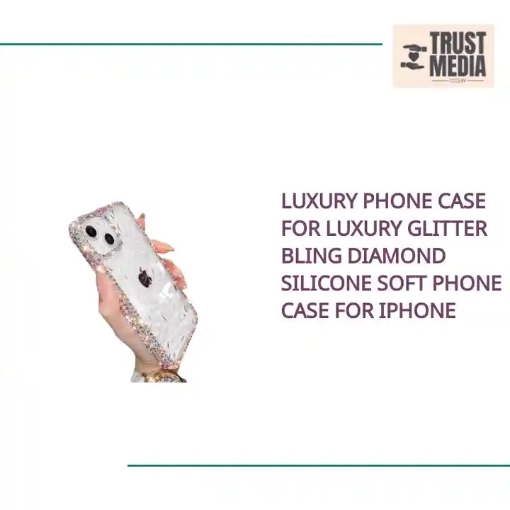 Luxury Phone Case For Luxury Glitter Bling Diamond Silicone Soft Phone Case for iPhone by@Outfy