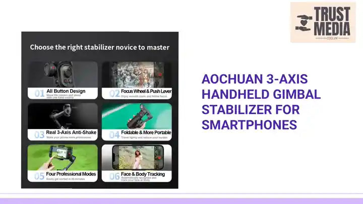 AOCHUAN 3-Axis Handheld Gimbal Stabilizer for Smartphones by@Outfy