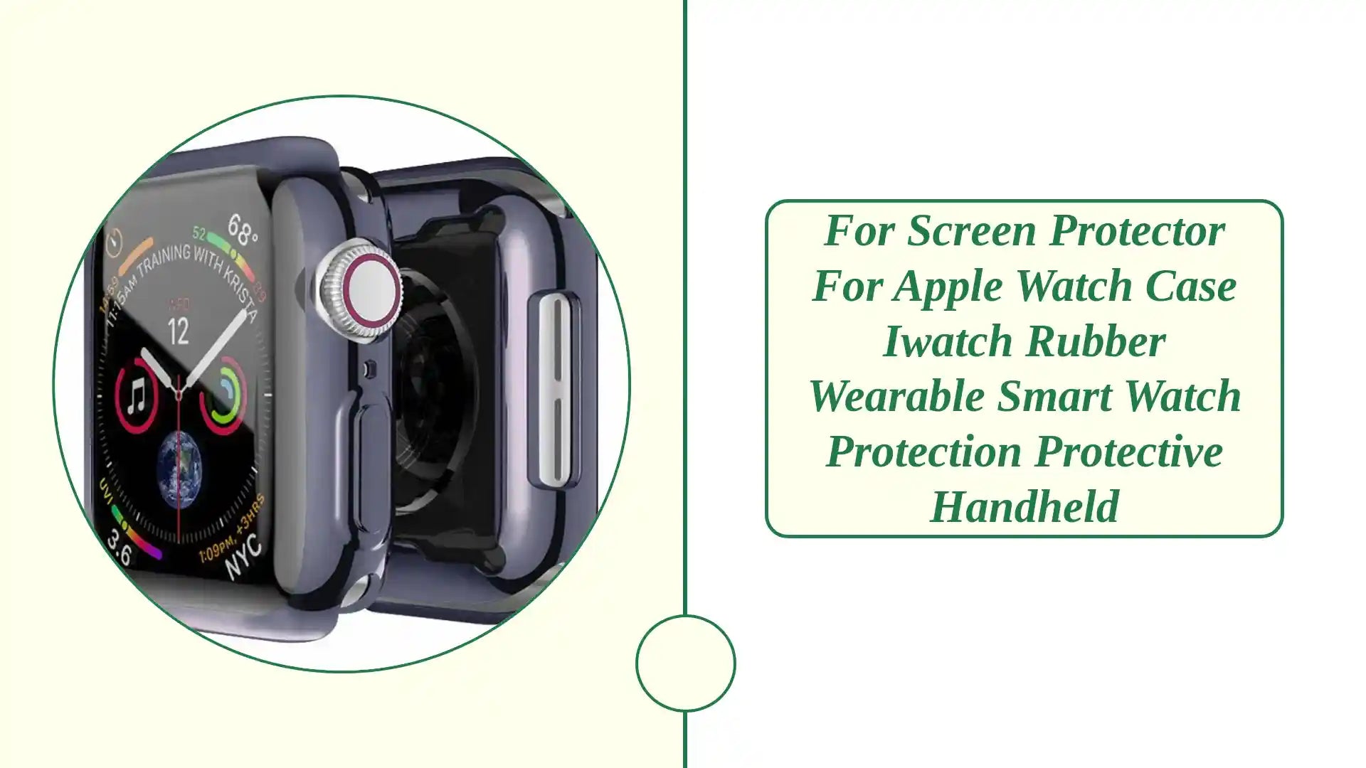 For Screen Protector For Apple Watch Case iwatch Rubber Wearable Smart Watch Protection Protective Handheld by@Outfy