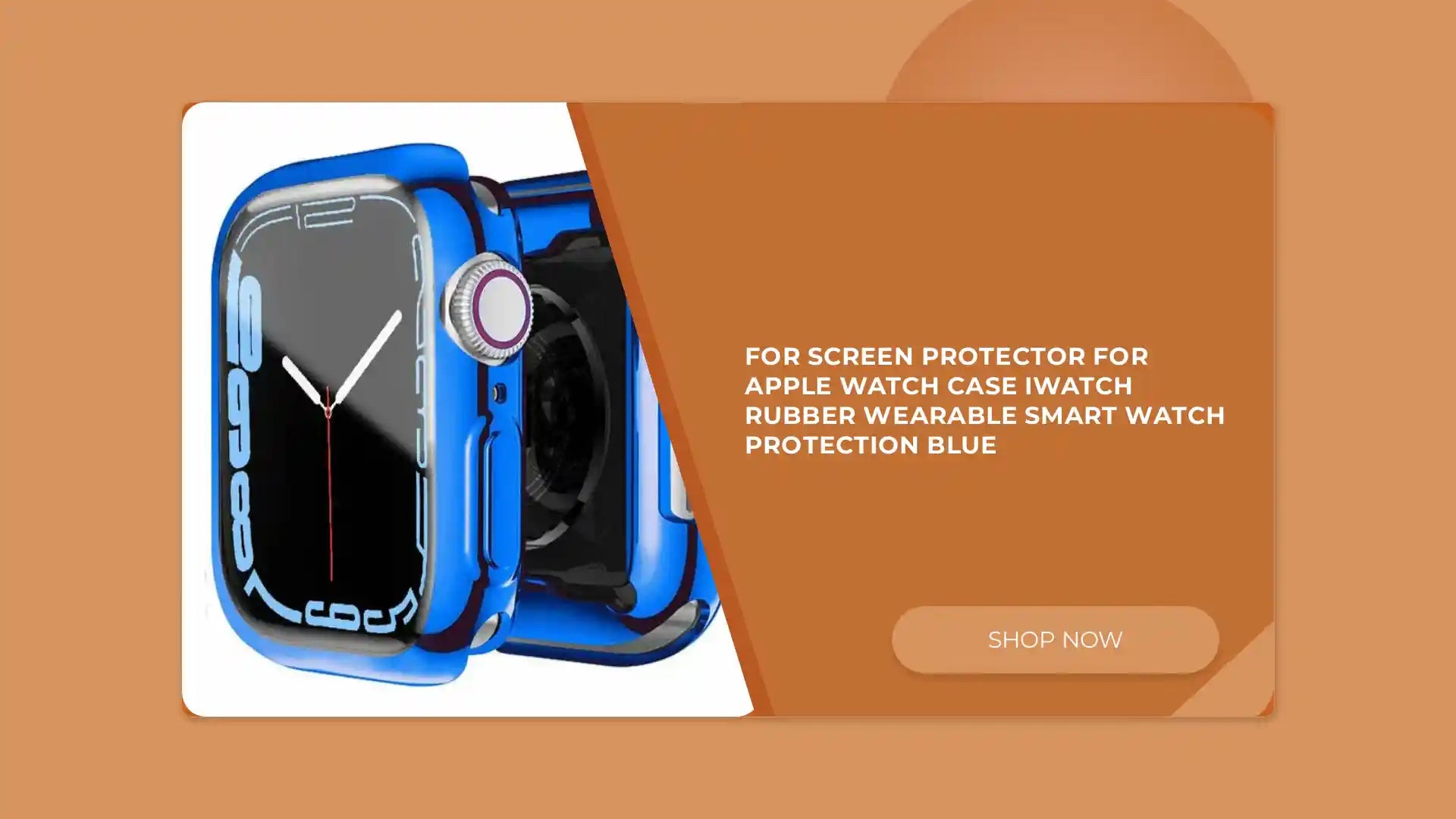 For Screen Protector For Apple Watch Case iwatch Rubber Wearable Smart Watch Protection Blue by@Outfy