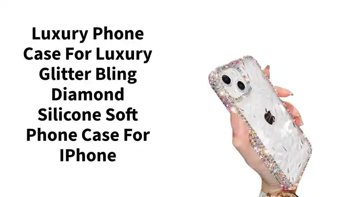 Luxury Phone Case For Luxury Glitter Bling Diamond Silicone Soft Phone Case for iPhone by@Outfy