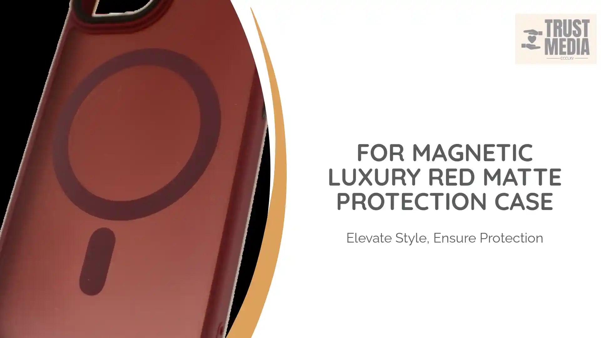 For Magnetic Luxury Red Matte Protection Case by@Outfy