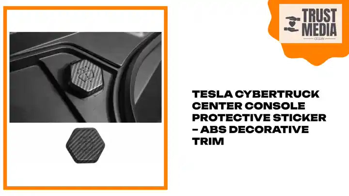 Tesla Cybertruck Center Console Protective Sticker &ndash; ABS Decorative Trim by@Outfy