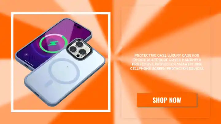 protective case Luxury Case For iPhone Dustproof Cover Handheld Protective Protector Smartphone Cellphone Screen Protector Devices by@Outfy