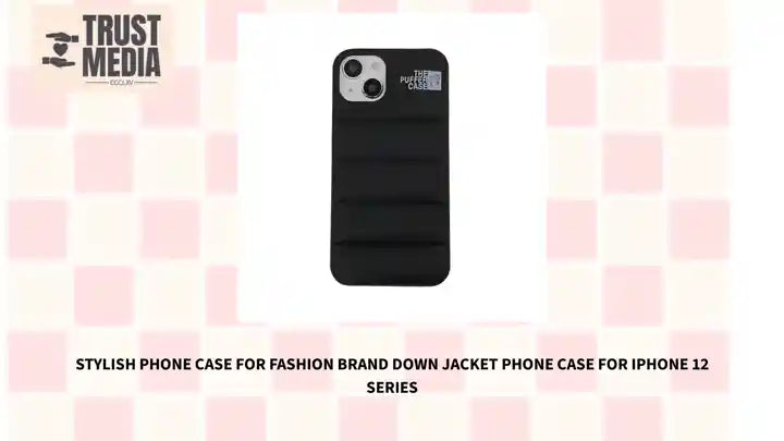 stylish phone case For Fashion Brand Down Jacket Phone Case For iPhone 12 Series by@Outfy
