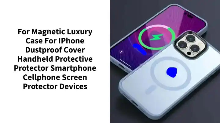 For Magnetic Luxury Case For iPhone Dustproof Cover Handheld Protective Protector Smartphone Cellphone Screen Protector Devices by@Outfy