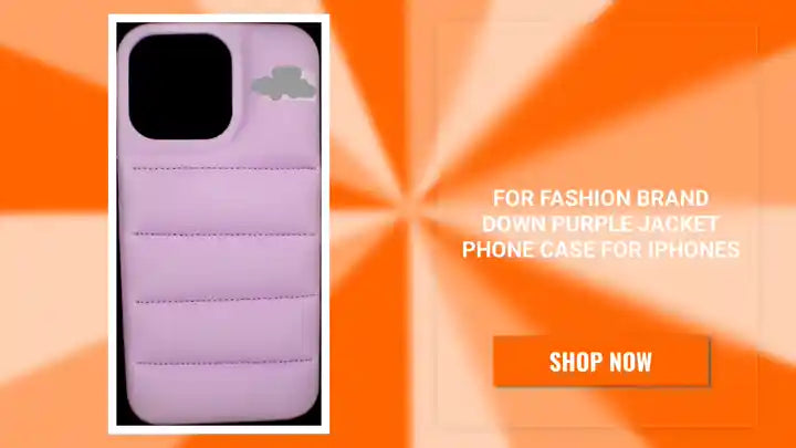 For Fashion Brand Down Purple Jacket Phone Case For iPhones by@Outfy
