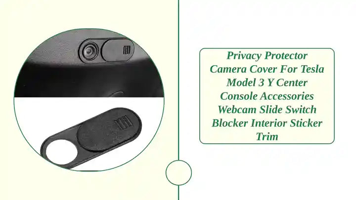 Privacy Protector Camera Cover For Tesla Model 3 Y Center Console Accessories Webcam Slide Switch Blocker Interior Sticker Trim by@Outfy