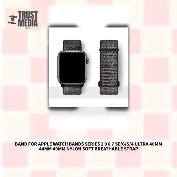Band For Apple Watch bands Series 2 9 8 7 SE/6/5/4 Ultra 40MM 44MM 49MM Nylon Soft Breathable Strap by@Outfy