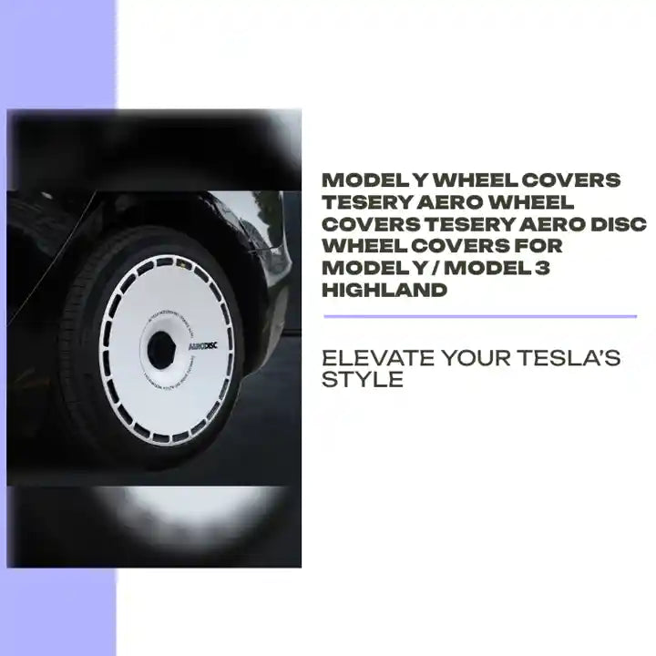 Model Y Wheel Covers TESERY Aero Wheel Covers TESERY Aero DISC Wheel Covers for Model Y / Model 3 Highland by@Outfy