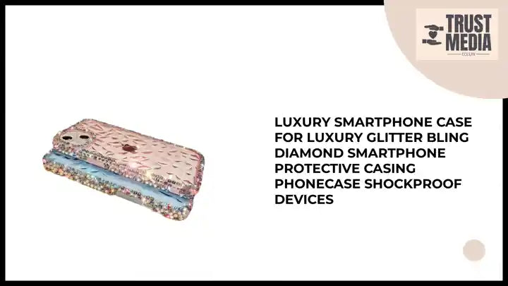 luxury smartphone case For Luxury Glitter Bling Diamond Smartphone Protective Casing Phonecase Shockproof Devices by@Outfy