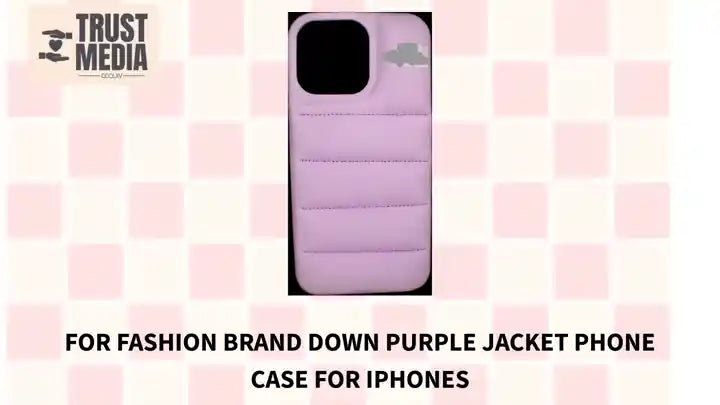 For Fashion Brand Down Purple Jacket Phone Case For iPhones by@Outfy