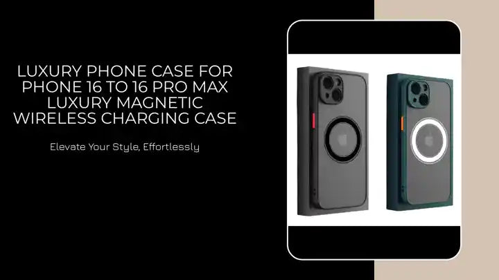 luxury phone case For Phone 16 to 16 Pro Max luxury Magnetic Wireless Charging Case by@Outfy