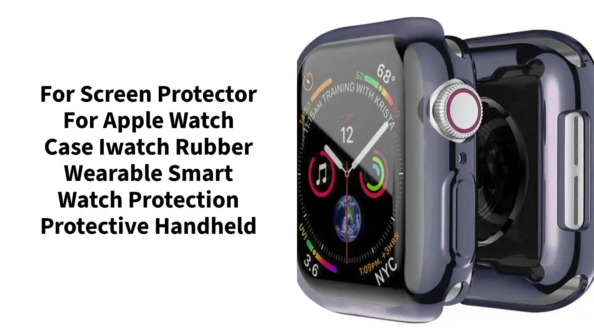 For Screen Protector For Apple Watch Case iwatch Rubber Wearable Smart Watch Protection Protective Handheld by@Outfy