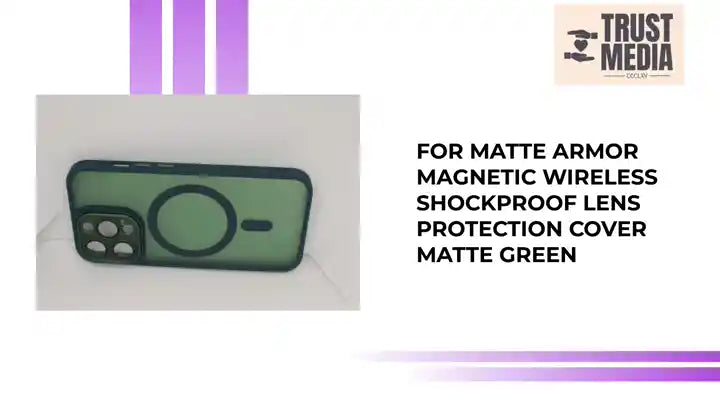 For Matte Armor Magnetic Wireless Shockproof Lens Protection Cover Matte Green by@Outfy