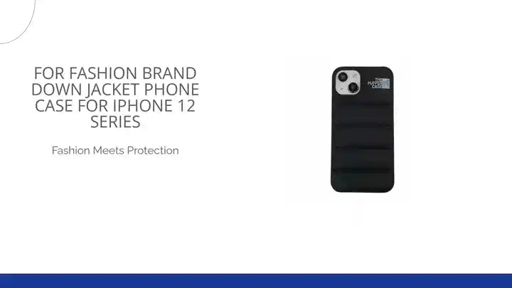 For Fashion Brand Down Jacket Phone Case For iPhone 12 Series by@Outfy