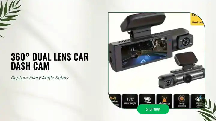 360&deg; Dual Lens Car Dash Cam by@Outfy