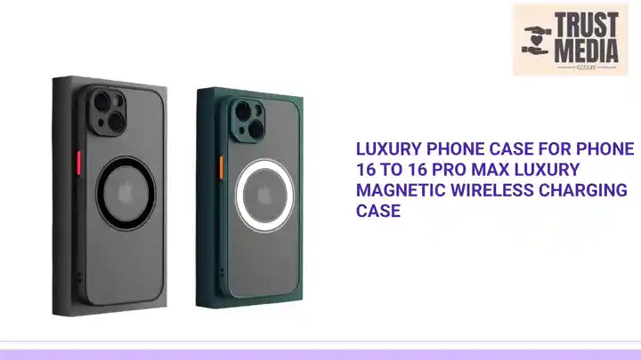 luxury phone case For Phone 16 to 16 Pro Max luxury Magnetic Wireless Charging Case by@Outfy