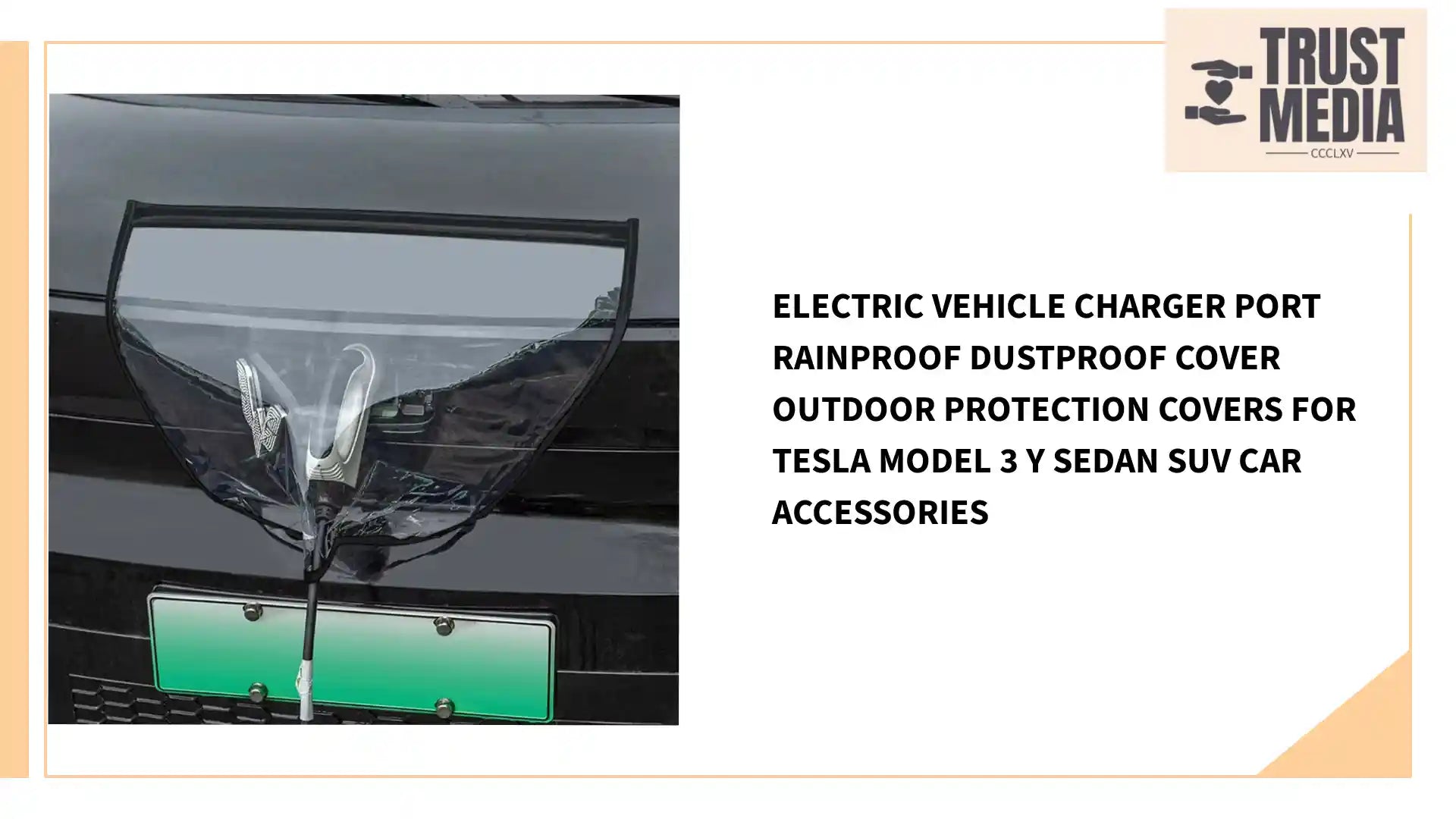 Electric Vehicle Charger Port Rainproof Dustproof Cover Outdoor Protection Covers for Tesla Model 3 Y Sedan SUV Car Accessories by@Outfy
