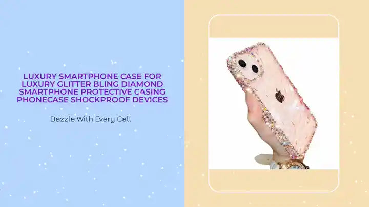 luxury smartphone case For Luxury Glitter Bling Diamond Smartphone Protective Casing Phonecase Shockproof Devices by@Outfy
