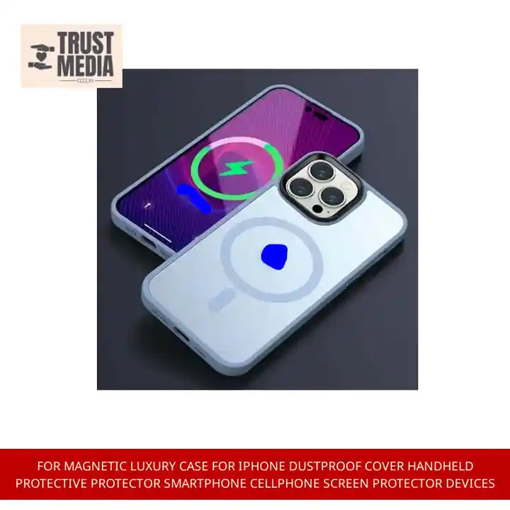 For Magnetic Luxury Case For iPhone Dustproof Cover Handheld Protective Protector Smartphone Cellphone Screen Protector Devices by@Outfy