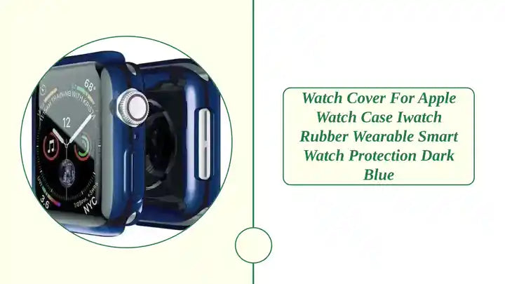 Watch cover For Apple Watch Case iwatch Rubber Wearable Smart Watch Protection Dark Blue by@Outfy