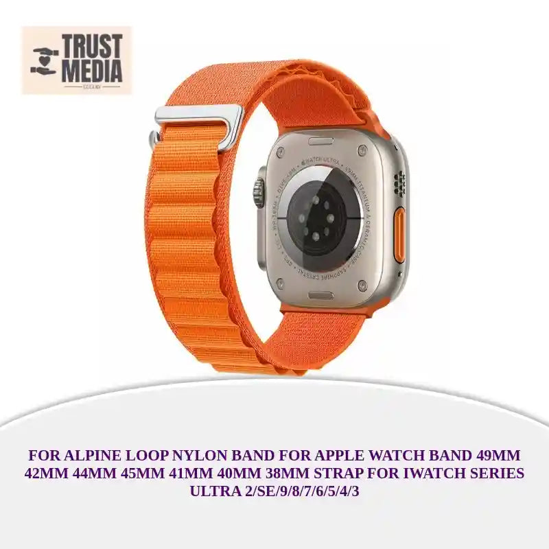 For Alpine Loop Nylon Band for Apple Watch Band 49mm 42mm 44mm 45mm 41mm 40mm 38mm Strap for iWatch Series Ultra 2/SE/9/8/7/6/5/4/3 by@Outfy