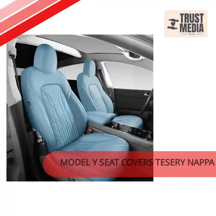 Model Y seat covers TESERY Nappa Leather Seat Covers for Model 3 Highland &amp; Model Y Juniper by@Outfy