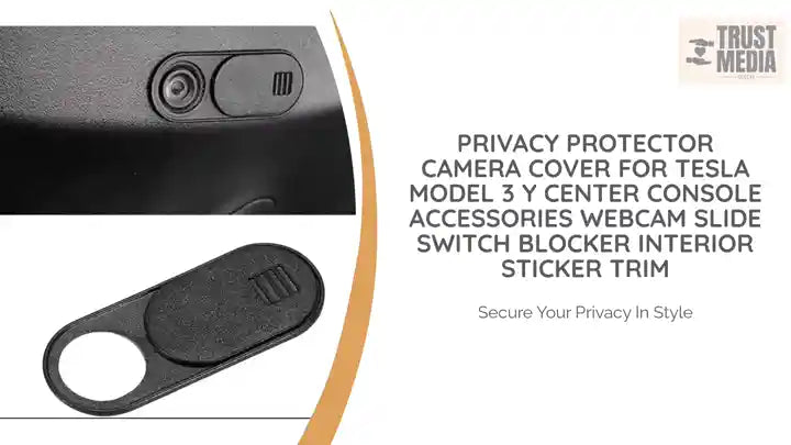 Privacy Protector Camera Cover For Tesla Model 3 Y Center Console Accessories Webcam Slide Switch Blocker Interior Sticker Trim by@Outfy