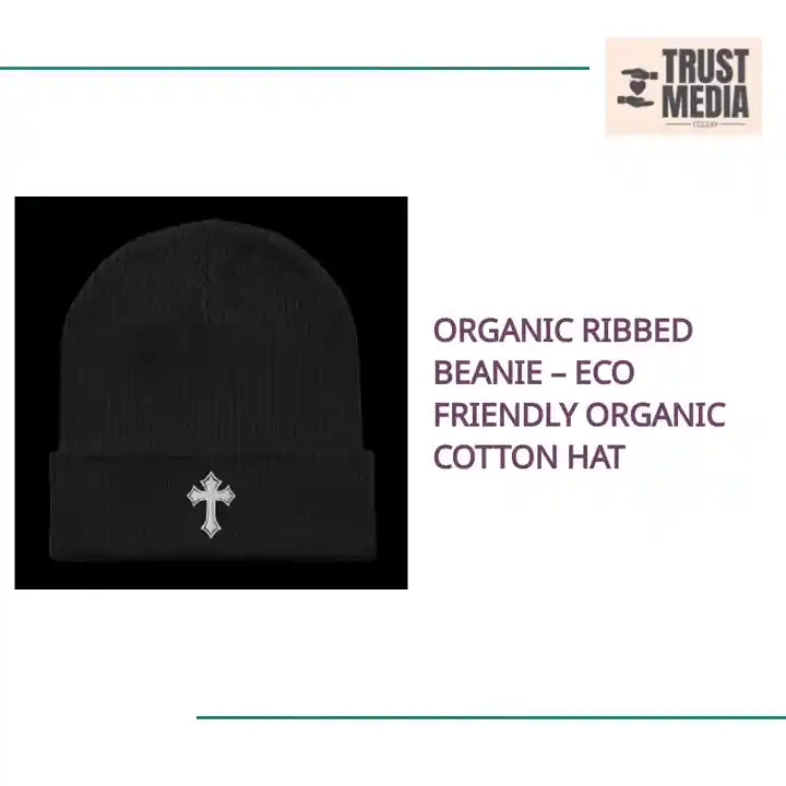 Organic Ribbed Beanie &ndash; Eco Friendly Organic Cotton Hat by@Outfy