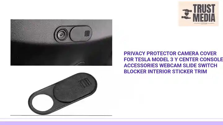 Privacy Protector Camera Cover For Tesla Model 3 Y Center Console Accessories Webcam Slide Switch Blocker Interior Sticker Trim by@Outfy