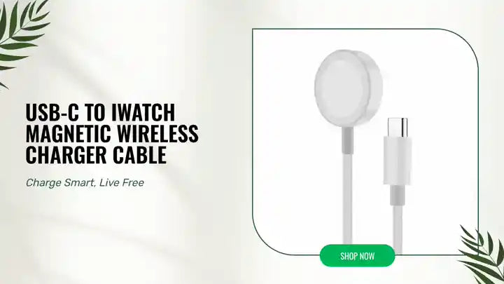 USB-C to iWatch Magnetic Wireless Charger cable by@Outfy