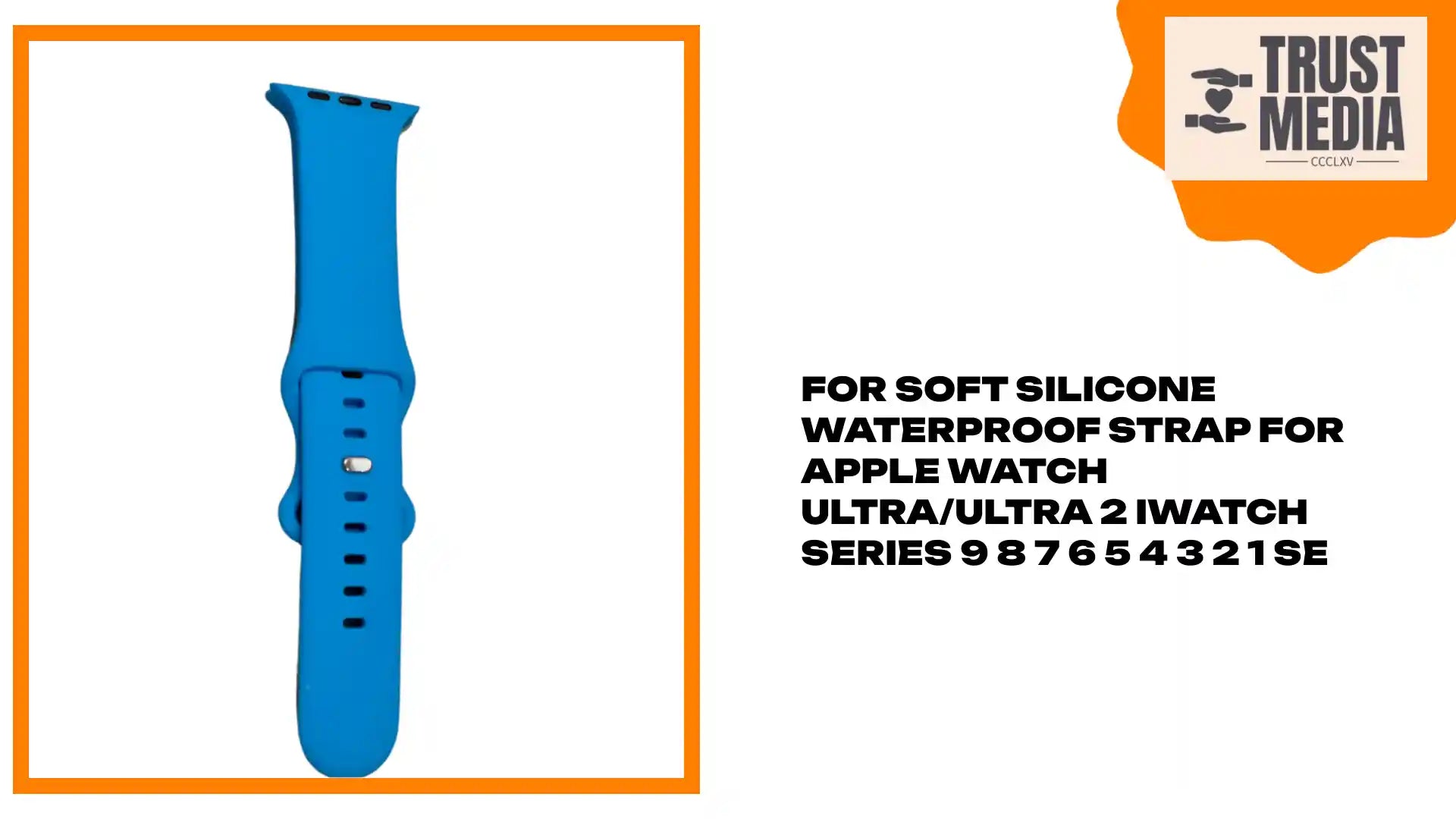 For soft Silicone Waterproof Strap for Apple Watch Ultra/Ultra 2 iWatch Series 9 8 7 6 5 4 3 2 1 SE by@Outfy