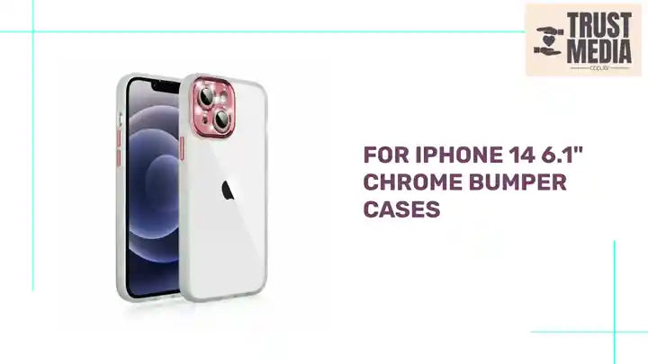 For iPhone 14 6.1&quot; Chrome Bumper Cases by@Outfy