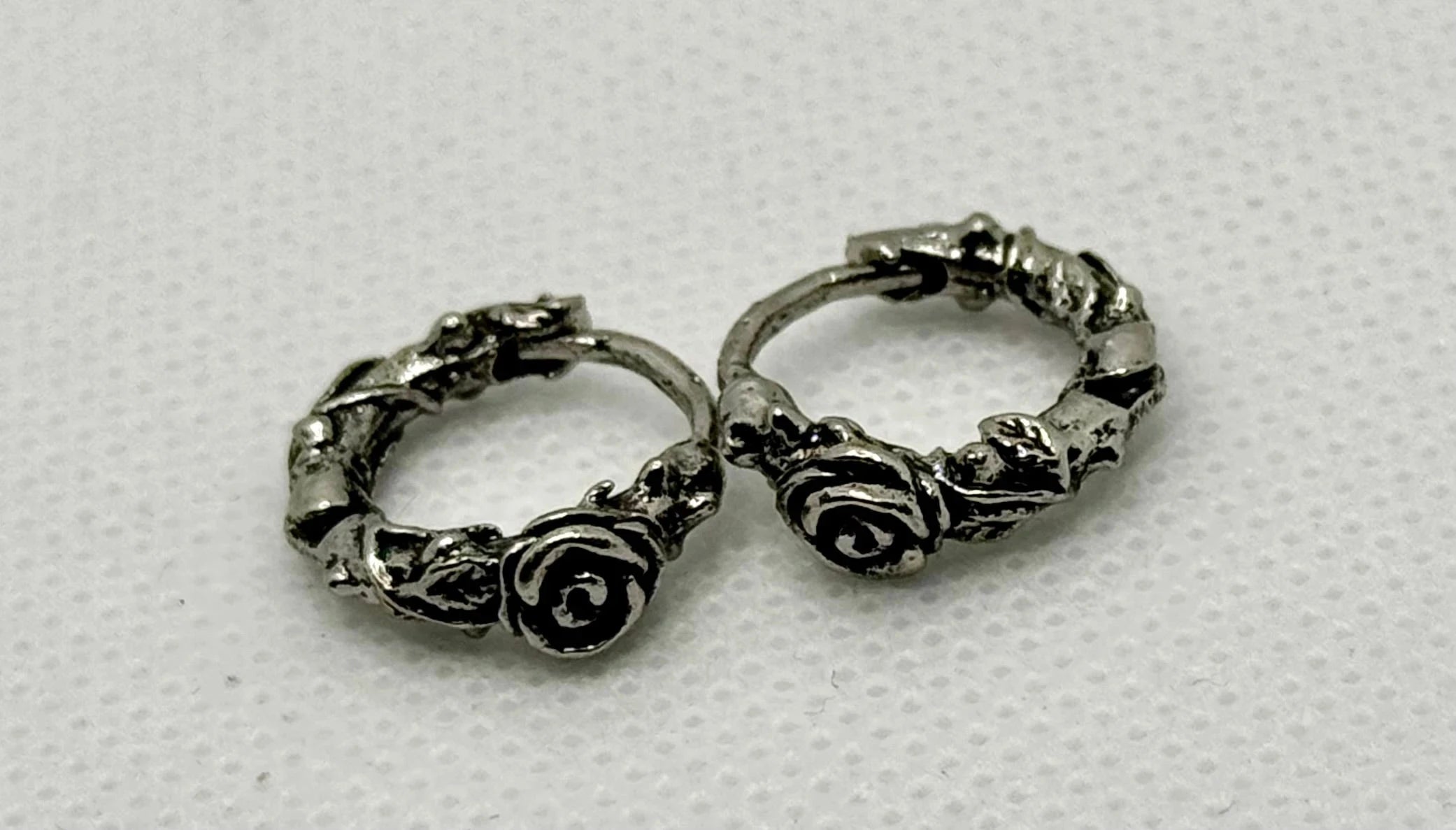 retro earrings Retro Timbo Rose Hoop Earrings – Trendy 925 Sterling Silver Statement Trust Media 365   earring  TRUST 365 Media