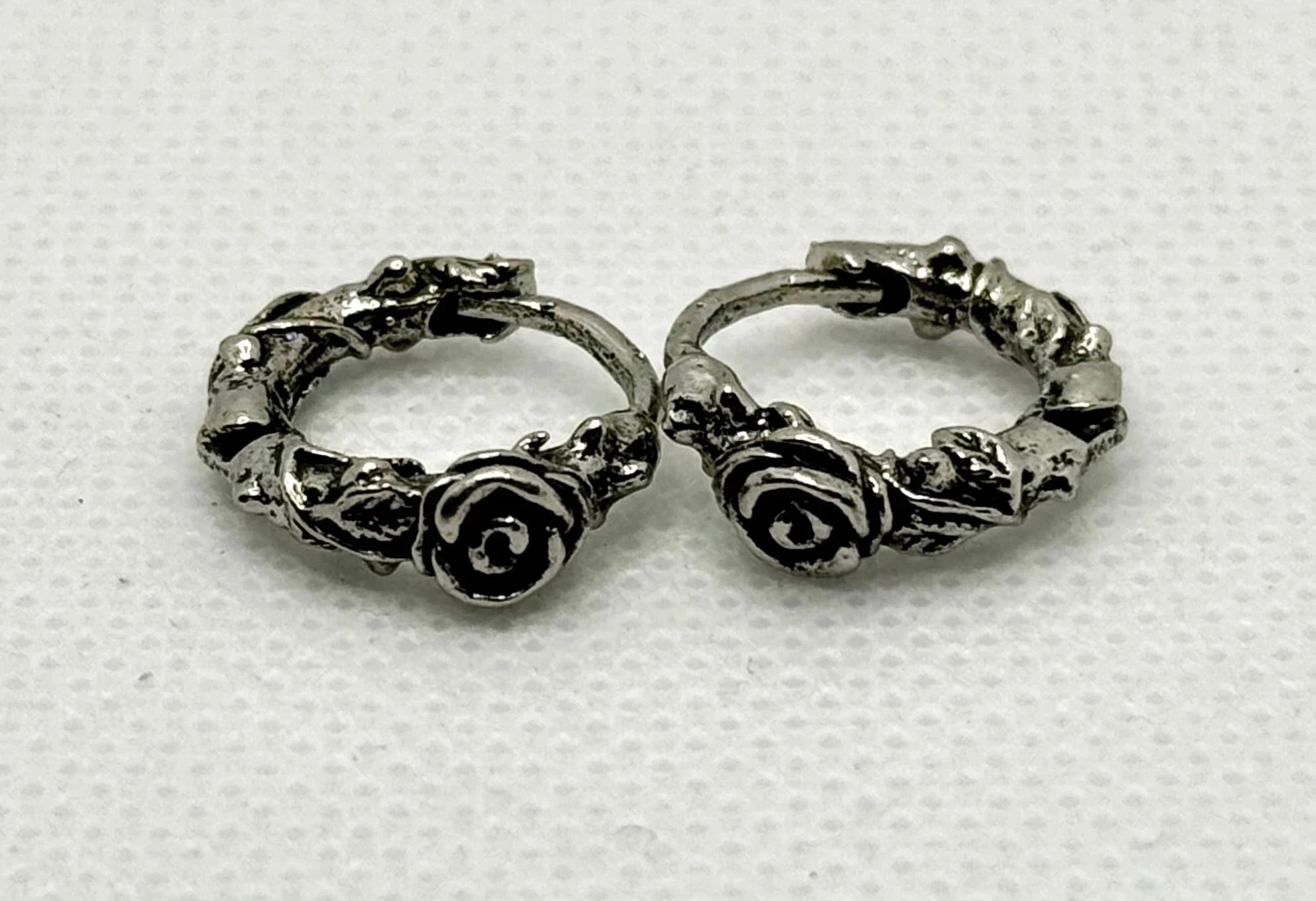 retro earrings Retro Timbo Rose Hoop Earrings – Trendy 925 Sterling Silver Statement Trust Media 365   earring  TRUST 365 Media