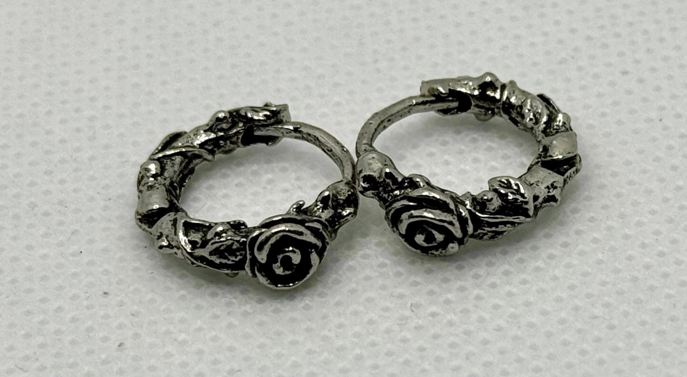 retro earrings Retro Timbo Rose Hoop Earrings – Trendy 925 Sterling Silver Statement Trust Media 365   earring  TRUST 365 Media