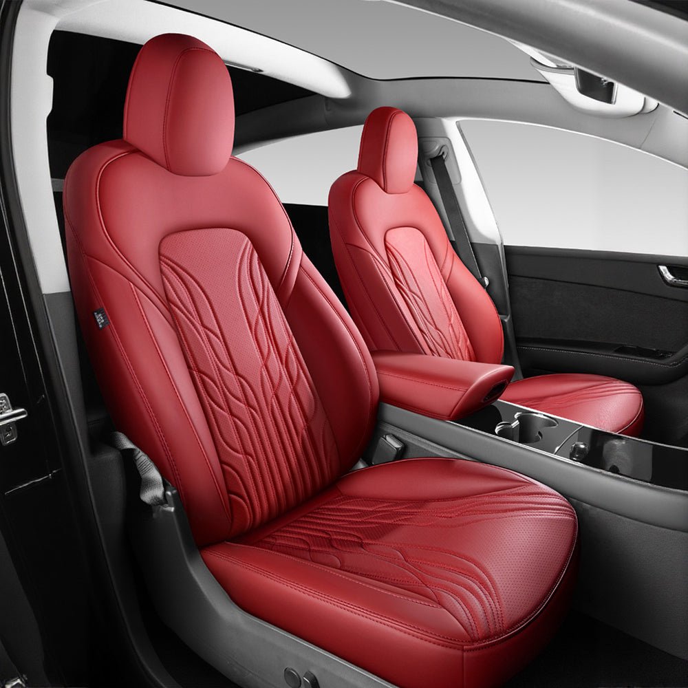 TESERY Nappa Leather Seat Covers for Model 3 Highland & Model Y Juniper Tesery Official Store 