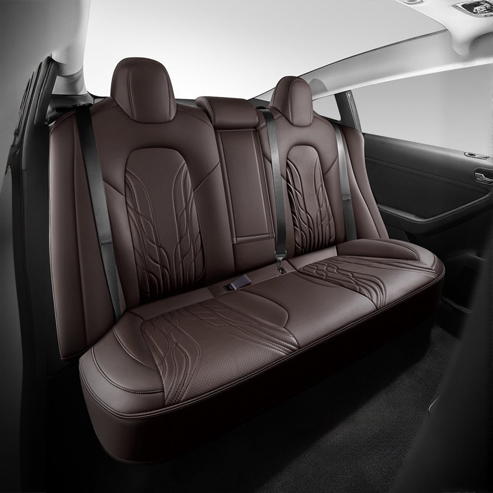 TESERY Nappa Leather Seat Covers for Model 3 Highland & Model Y Juniper Tesery Official Store 
